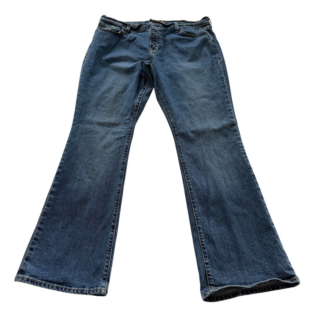 OND Women's Bootcut Jeans Size 16 Regular Just Below Waist Stretch Denim